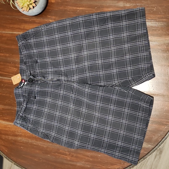 Quiksilver Other - Quiksilver Black/Gray Madras Shorts (0770)